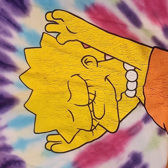 The Simpsons Lisa Simpson tie dye t shirt - Picture 4 of 4